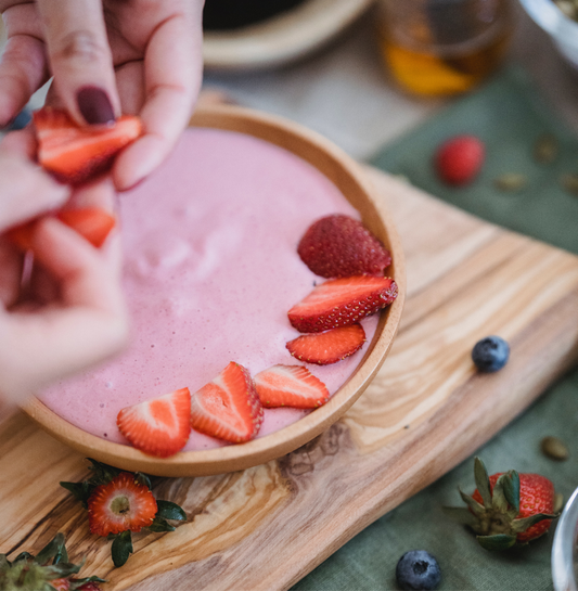 receta viteamins fresas con nata y super antioxidantes